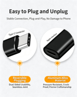 Aluminum Alloy USB-C Type C to Lighting Cable Adapter for Phone 15 Series Tablet Fast Charging & Data Transfer