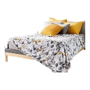 Manta Ligera con Estampado de Hojas Vianney, Rectangular, para Todas las Estaciones, Estilo Moderno - Product Image 5