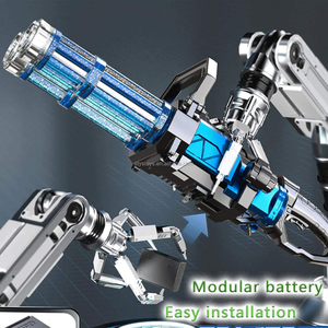 大电动水枪加特林水枪旋转发光玩具背包双筒加特林水枪 - Product Image 3