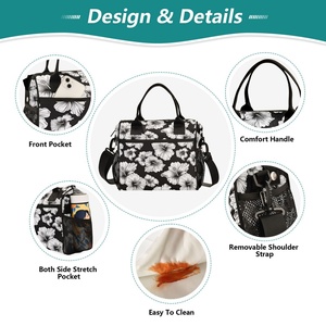 Personalized Custom Hawaiian Print Tote Outdoor Camping Lunch Picnic Reusable Thermal Insulation Cooler Bag with Zipper - Product Image 3