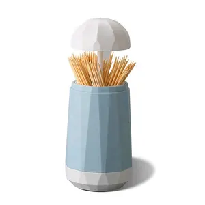 Fashion Home Restaurant Decoration Toothpick Holder Creative Hand Pressure Toothpick Box with 300PCS Eco-Friendly Bamboo