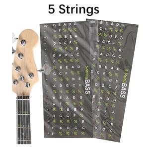 สติกเกอร์ fretboard กีตาร์4/5สตริงเบสกีตาร์คอร์ดสติ๊กเกอร์ฟิงเกอร์บอร์ดโน้ตหรือคอร์ดการเรียนรู้ - Product Image 2