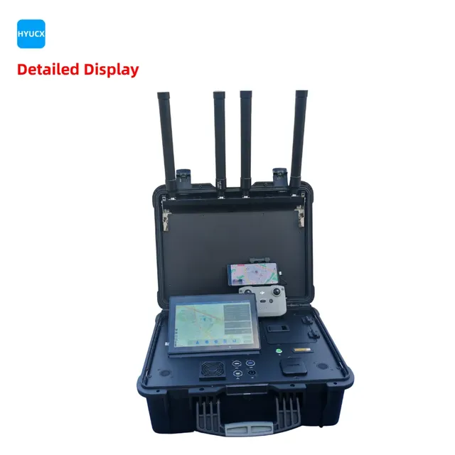 Rf Drone Detection Portable 900MHz 2.4GHz 5.8GHz 10KM Drone Detection Suitcase Security & Protection Product