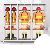 Costume de lutte contre l'incendie en acier inoxydable pour plusieurs personnes Costume de lutte contre l'incendie Cintre rotatif double face pour mineur