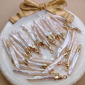 RTS Süßwasserperlen Barock-Perlen <span class=keywords><strong>Cham</strong></span>-Anhänger 14K Vergoldung Zubehör für Schmuckherstellung - Product Image 5