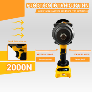 Hot Selling Industrial Grade High Torque Cordless Brushless Impact Power <b>Wrench</b> A008-DW Powerful Impact <b>Wrench</b> A008-DW - Product Image 3