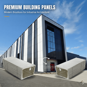 Panel Sándwich <span class=keywords><strong>de</strong></span> Lana <span class=keywords><strong>de</strong></span> Roca con Borde Sellado <span class=keywords><strong>de</strong></span> PU, Panel <span class=keywords><strong>de</strong></span> Techo y Pared Metálico Ignífugo con Aislamiento Térmico <span class=keywords><strong>para</strong></span> Almacenes, Fábricas y Edificios - Product Image 1