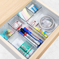 Lot d'Organisateurs à Tiroirs Transparents pour Cosmétiques, Bijouterie Divers, Plateaux Multifonctionnels, 25 Pièces