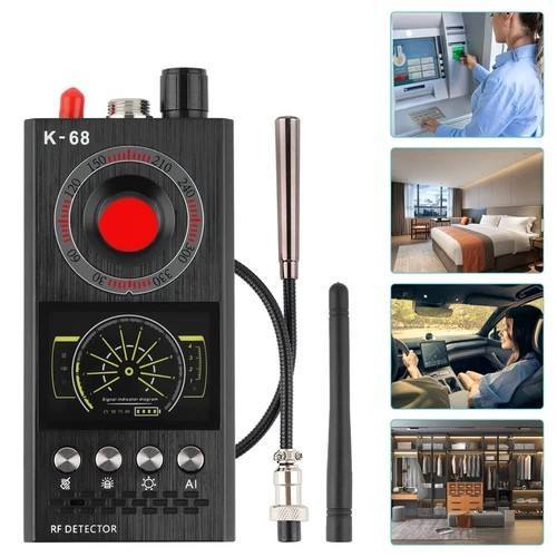 Rechargeable Wireless Hidden Privacy Protect RF Camera Detector 8000MHZ Anti Spy GPS Tracking Bug Detector