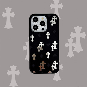 Cover Morbida per <span class=keywords><strong>iPhone</strong></span> 17, Design a Specchio 3D Trendy <span class=keywords><strong>con</strong></span> Croce Cromata, Custodia per <span class=keywords><strong>iPhone</strong></span> 16 15 14 Pro Max Heart <span class=keywords><strong>13</strong></span> Plus - Product Image 6