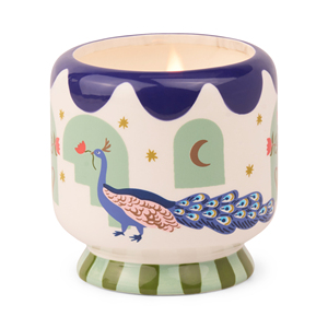 Candela Profumata Adopo Peacock in Confezione di Ceramica - Product Image 1