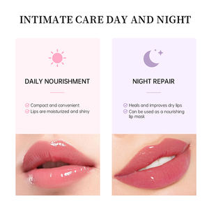 Baume à lèvres hydratant et nourrissant, <span class=keywords><strong>masque</strong></span> à lèvres liquide, 8 couleurs, marque privée OEM, pour une hydratation instantanée, une brillance et une hydratation - Product Image 4