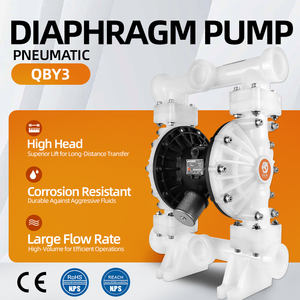 Bomba de aire GODO PP <span class=keywords><strong>H2SO4</strong></span> HCL HNO3 Bomba de diafragma químico antiácido - Product Image 2