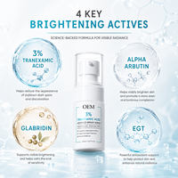 Sérum Éclaircissant 3% Acide Tranexamique 20ml Alpha Arbutine Glabridine EGT Pompe Airless Taches Brunes Teint Inégal Soin Quotidien Éclat de la Peau