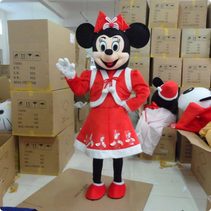 Funtoys Christmas <span class=keywords><strong>Mickey</strong></span> Mascot Costume per adulti Cartoon Animal Cosplay per carnevale festa di natale celebrazione pubblicità - Product Image 1