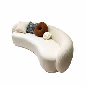 Scandinavian Moon Curved <strong>Sofa</strong> Semi Circular Luxury <strong>Sofa</strong> Home Residential Lodging Apartment Office Reception Small Household - Product Image 2