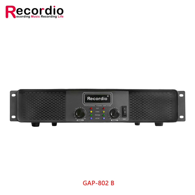 GAP-802B Professional 500W*2 Power Amp 2 Channel m Audio High Power Amplifier for Outdoor Stage Amplifier