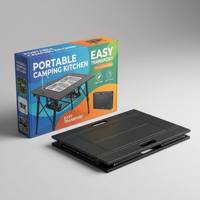 Table de cuisine pliante modulaire IGT pour le camping en plein air, station de cuisson portable multifonctionnelle pour le camping