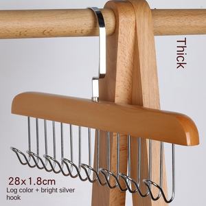 Colgador <span class=keywords><strong>de</strong></span> ropa ecológico moderno <span class=keywords><strong>de</strong></span> madera maciza con 8 ganchos montado en la <span class=keywords><strong>pared</strong></span> con eslinga, artefacto <span class=keywords><strong>de</strong></span> almacenamiento multifuncional para sala <span class=keywords><strong>de</strong></span> estar - Product Image 4