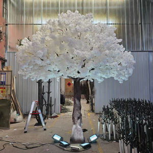 Grand arbre d'érable jaune artificiel fait main, faux arbre d'érable japonais rouge, arbre d'érable chinois - Product Image 1