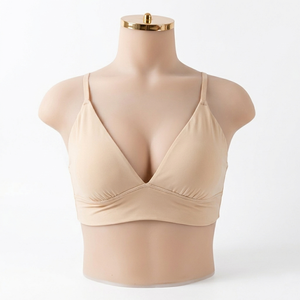 Soutien-gorge triangle sans couture sans armatures en nylon et élasthanne ultra-extensible, respirant et fin, personnalisé OEM, pour femme, usage quotidien - Product Image 3