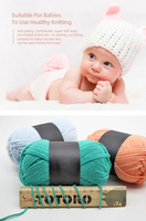 Fil à tricoter à la main écologique 4ply Coton Crochet Lait Coton Crochet Fil mélangé à tricoter