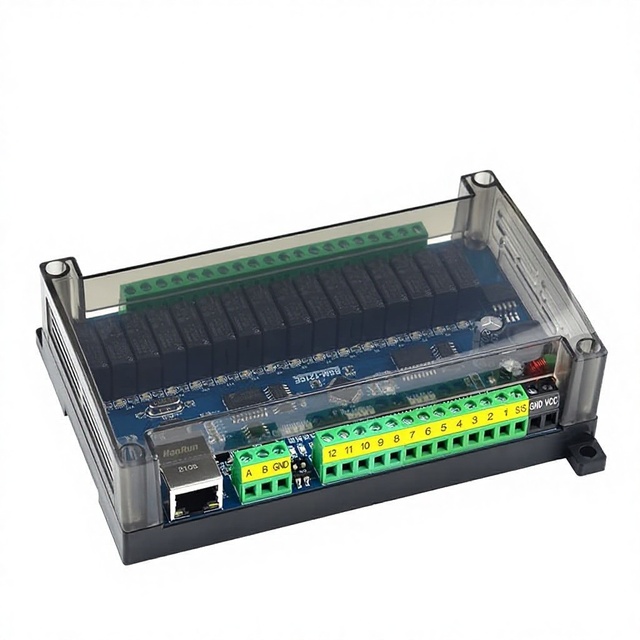 Data Network Acquisition Module RJ45 RS232/485 Remote Control Modbus TCP/RTU/UDP Protocol Network Relay Transistor Control 1 I/O