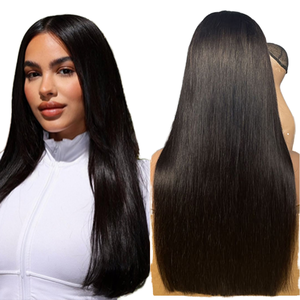 Perruques Lace Front 13x6 en <span class=keywords><strong>cheveux</strong></span> humains, lisses, 30 pouces, transparentes, brésiliennes, pour femmes, pré-épilées - Product Image 1