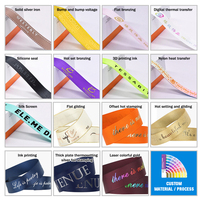 Ruban en satin personnalisé en relief 3D, ruban imprimé sur mesure, ruban gros-grain avec LOGO