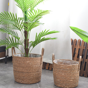 Gran oferta, maceta nórdica de paja de gran tamaño, cesta de flores para plantas verdes en maceta Extra grande, cesta para plantas, suelo tejido, bonsái para interiores - Product Image 3