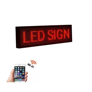67X19CM Indoor wifi LED Color Message Display Led programable Moving text led sign board large P10 led scrolling display
