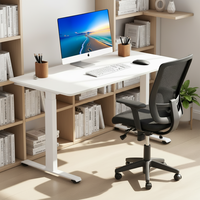 Meubles de bureau de luxe modernes, bureau debout à double moteur, bureau assis-debout, table réglable, cadre de bureau avec fonction de mémoire