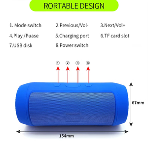 J006 Charge2 + mini máy tính để bàn không dây USB TF Đài phát thanh BT Loa phong cách và thiết thực với sắt lưới thiết kế - Product Image 2