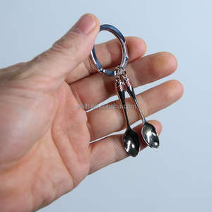 Mini cuchillo tenedor cuchara llavero pequeño llavero de cubiertos - Product Image 6
