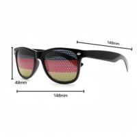Lunettes décoratives en plastique pour la fête des supporters de la Coupe de football États-Unis-Mexique-Canada 2026, avec autocollants drapeaux nationaux, accessoires, prix d'usine