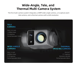 High Resolution X8 Thermal Camera UAV <b>Drone</b> <b>4K</b> HD Video Night Vision GPS and Altitude Hold Infrared X8 Thermal <b>Drone</b> - Product Image 3