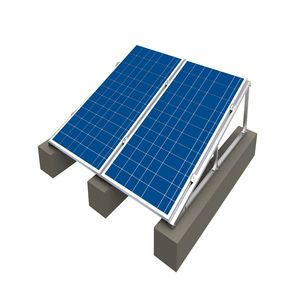Structures de montage pour <span class=keywords><strong>panneaux</strong></span> photovoltaïques <span class=keywords><strong>sur</strong></span> <span class=keywords><strong>toit</strong></span> <span class=keywords><strong>plat</strong></span> avec fondation en béton de ciment Solution solaire - Product Image 5