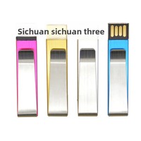 Nuevo USB 2.0 de Metal Grabado con Forma de Libro/Clip para Corbata, Memoria USB con Logotipo Personalizado, Garantía de 1 Año, Modelo YRX-155