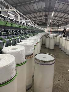 Fil de qualité supérieure à extrémité ouverte, 35% coton recyclé + 65% polyester, Ne 10/1-Ne 21s/1, facile à utiliser pour la tricotage de chaussettes, fabrication au Vietnam - Product Image 6