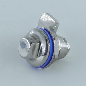 SW13シリンダーEMKAクォーターターンロック（ステンレス製衛生キャビネット用） - Product Image 3