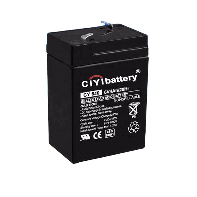Sealed Maintenance Free Valve Regulated Battery Lead Acid Battery 6V 4AH