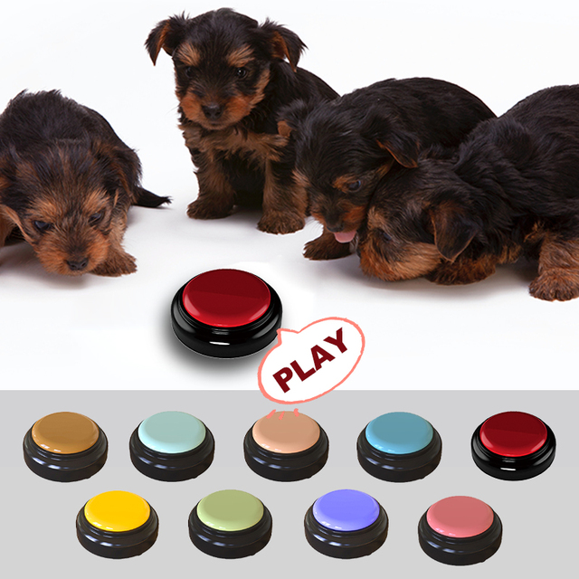 Factory Newest Dog Training Push Fluent Speaking Training Sound Button Talk Press Buttons