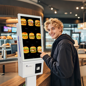 Kiosco de Autoservicio OEM de 21.5 y 23.5 Pulgadas con Múltiples Métodos de Pago (QR/NFC/Efectivo) <span class=keywords><strong>para</strong></span> Optimizar el Pago en Restaurantes, Cafeterías y Zonas de Comida, con Certificación CE y RoHS - Product Image 5