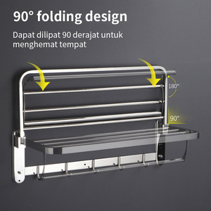 Pano.V Modern Design Stainless Steel Wall Mounted Corner Storage Rack Bathroom <b>Shower</b> Shelves for Home or Hotel Use for Kitchen - Product Image 3