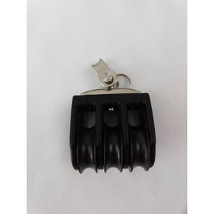 Roue pivotante/à manille à trois roues BB-0205F pour bateau à voile, diamètre de roue 29 mm, diamètre de fil 8 mm, quincaillerie marine - Product Image 2