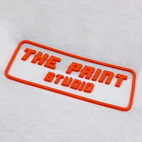 Étiquettes de logo de lettre de transfert de chaleur en silicone 3D personnalisées en gros pour T-shirts sac en PP caoutchouc sérigraphié de haute qualité