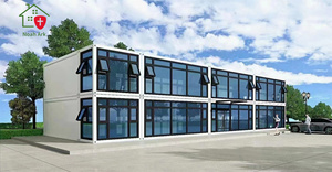 Casas prefabricadas de lujo Casa contenedor de paquete plano prefabricado para oficina Almacén Sala de reuniones Almacenamiento Casas móviles - Product Image 2