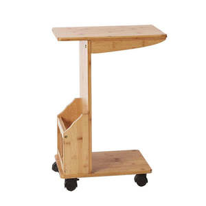 Schreibtisch Smart c Shaped Bamboo Wooden Side <strong>Tables</strong> <strong>Mesas</strong> De Centro Bedside <strong>Table</strong> for Living Room Luxury - Product Image 2