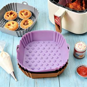 Teglia in Silicone Antiaderente Riutilizzabile per <span class=keywords><strong>Friggitrice</strong></span> <span class=keywords><strong>ad</strong></span> <span class=keywords><strong>Aria</strong></span>, Facile da Pulire, Forme Personalizzate per Cucina - Product Image 6