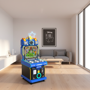 Máquina recreativa de alta calidad de hierro, tipo Whack-a-Mole de coches de carreras dobles, operada con monedas, con <span class=keywords><strong>cambiador</strong></span> de voz en inglés de 1 año para niños - Product Image 4